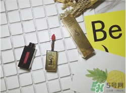 ysl唇釉5號(hào),ysl glossy stain試色