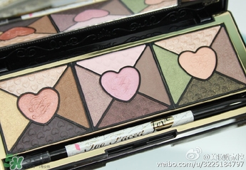 too faced愛(ài)心眼影盤試色 too faced love眼影盤試色圖