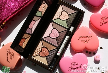 too faced愛(ài)心眼影盤試色 too faced love眼影盤試色圖