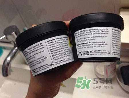 lush薄荷面膜真假怎么辨別_lush薄荷面膜真假對比圖