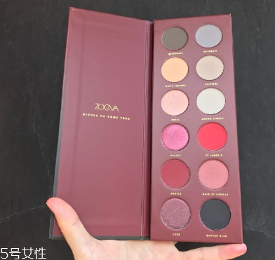 zoeva眼影多少錢？zoeva queens guard眼影盤試色